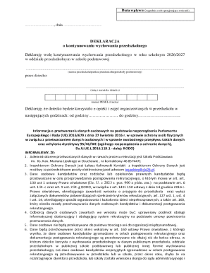 Preschool Education Continuation Declaration
