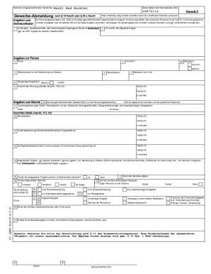 German Business Deregistration Form