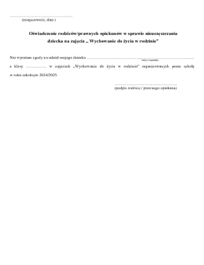 Parental Consent Waiver