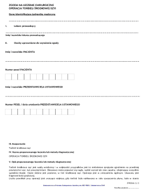 Medical Consent Form for Thyroid Surgery