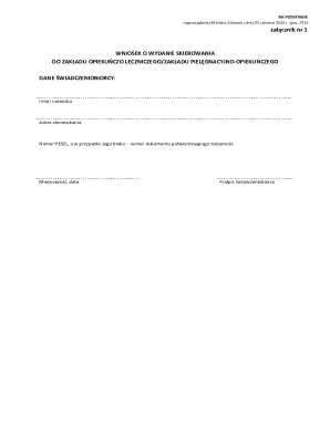 Polish Healthcare Referral Request Form