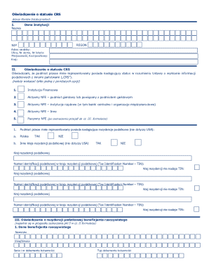 CRS Status Declaration Form