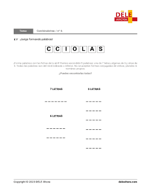 Word Game Template