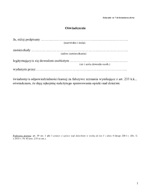 Child Care Guarantee Declaration