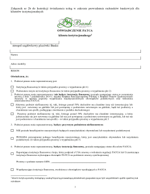 FATCA Declaration for Institutional Clients