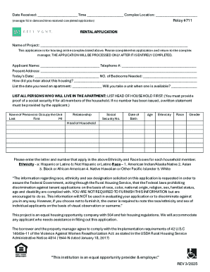 Rental Application Form
