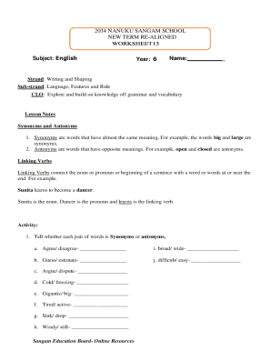 Fiji School Worksheets