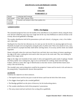 Year 4 Worksheet 13