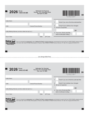 Maine 1040C-ES-ME Voucher