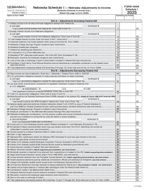 FORM 1040N Schedule I - Nebraska Department of Revenue