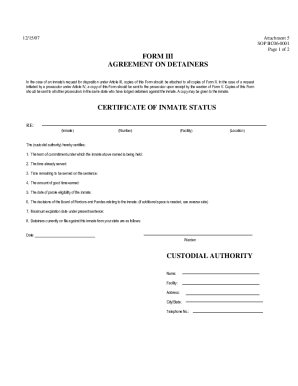 Georgia Inmate Detainer Agreement