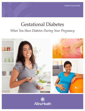 Gestational Diabetes Patient Education Form