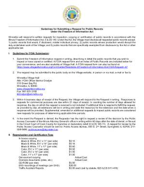 Illinois Freedom of Information Act Request Form