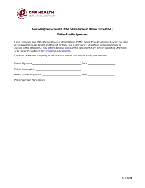 Patient-Centered Medical Home Agreement