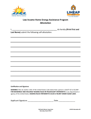 LIHEAP Attestation Form