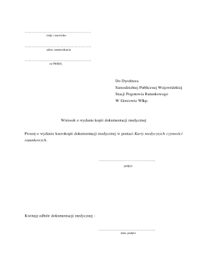 Request for Medical Records Copy