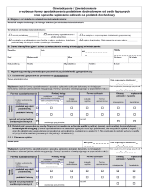 Polish Tax Form Declaration