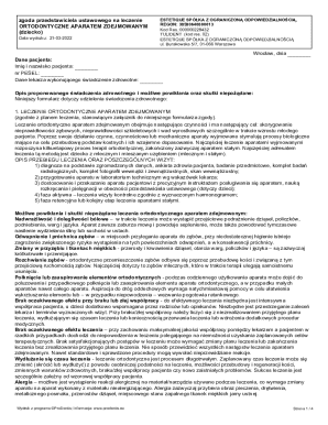Orthodontic Treatment Consent Form
