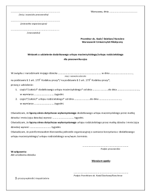 Parent Leave Request Form
