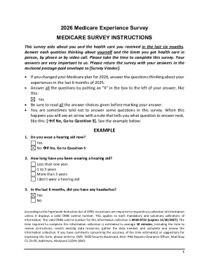 2026 Medicare Experience Survey