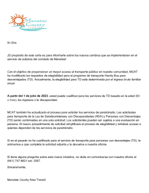 Manatee County Handy Bus Application