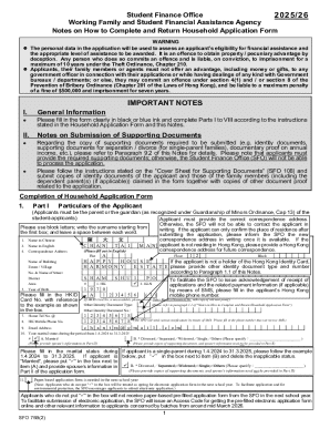 Household Application Form