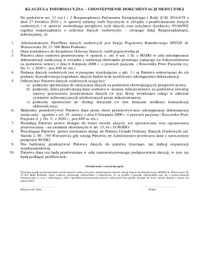 Medical Documentation Disclosure Consent