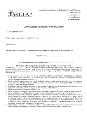 Medical Test Results Authorization Form