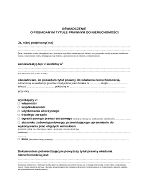 Legal Property Ownership Declaration