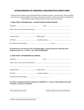 Medical Records Authorization Form