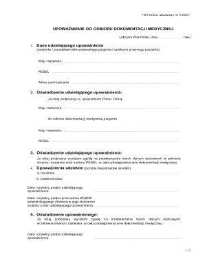 Medical Documentation Authorization Form