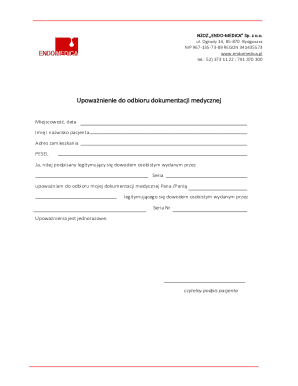 Medical Records Authorization Form