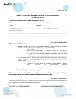 Medical Records Request Form