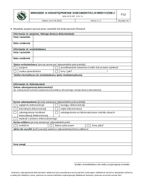 Medical Documentation Access Request Form