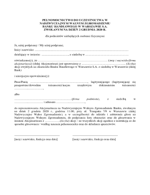 Proxy Form for Extraordinary General Meeting