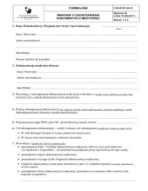 Medical Records Request Form F-IN-STAT-02-01