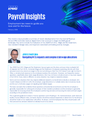 2026 Form W-2 Updates
