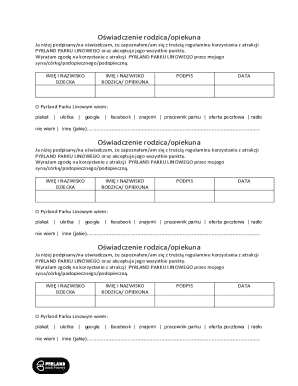 Parent Guardian Consent Form