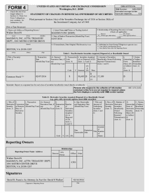 SEC Form 4 Statement of Changes in Beneficial Ownership