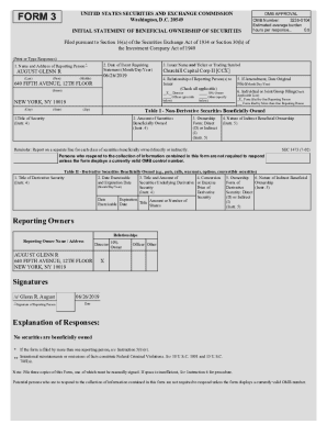 SEC Form 3 Beneficial Ownership