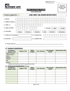 Job Application Form