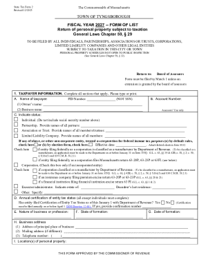 Massachusetts State Tax Form 2
