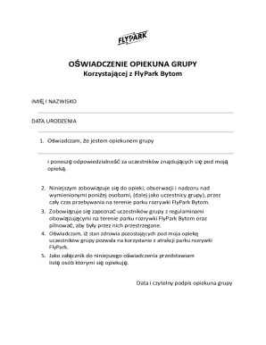 Guardian Group Declaration for FlyPark Bytom