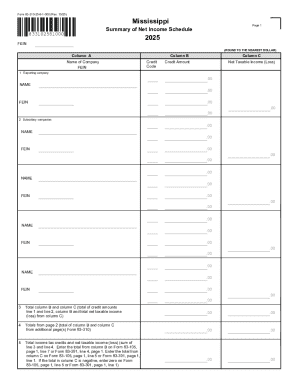 Mississippi Form 83-310-25-8-1-000