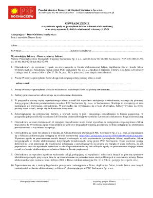 Electronic Invoice Consent Form