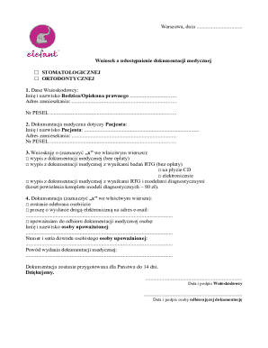 Medical Records Request Form