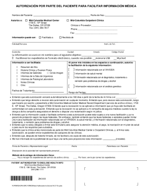 Patient Authorization to Disclose Medical Information