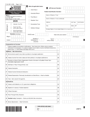 Louisiana Fiduciary Income Tax Return