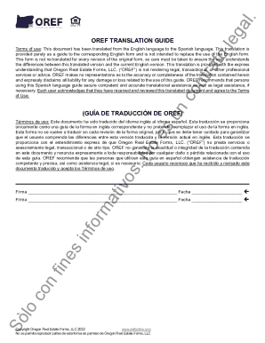 Oregon Residential Purchase Agreement VA/FHA Addendum