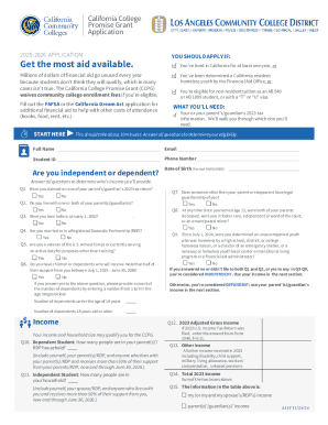 California College Promise Grant Application